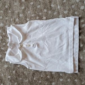 The Beaufort Bonnet Company - White Collared Tank Top | 12-18M
